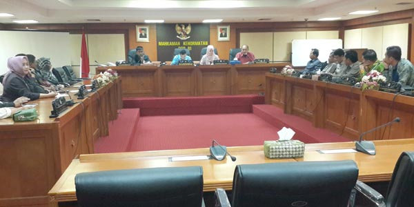 suasana Konsultasi Badan Kehormatan DPRD Kabupaten Lampung Selatan Ke Mahkamah Kehormatan DPR RI 
